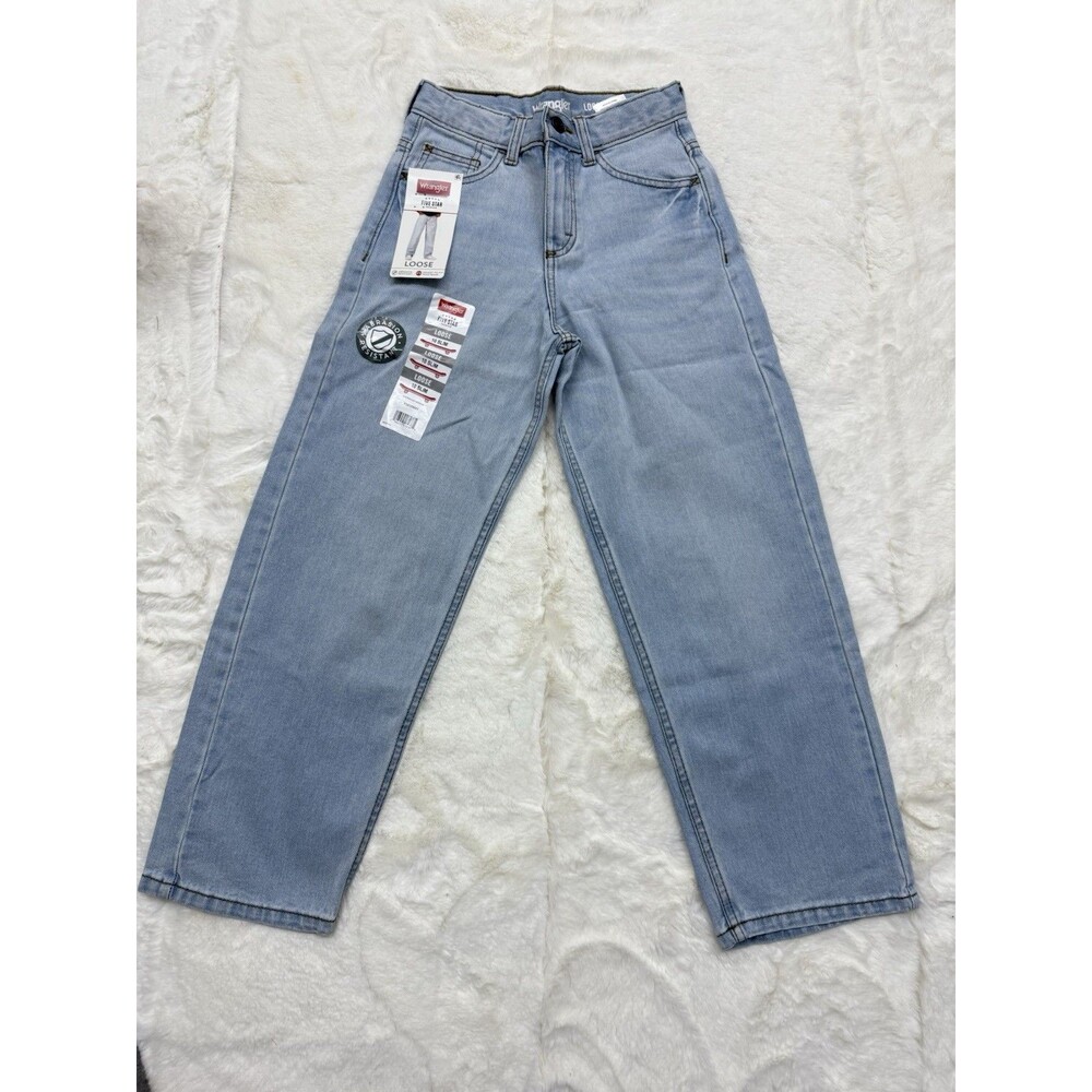 Wrangler Classic Boot Fit Boys Blue Jeans Size 10 Slim Boat Super